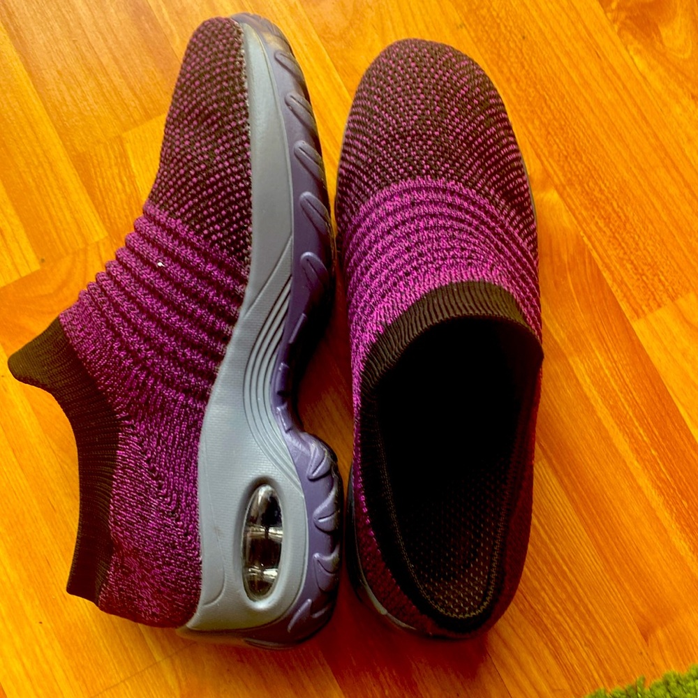 Women Walking Shoe Sock Sneakers - Mesh-Slip On Air Cushion Modern Jazz Dance